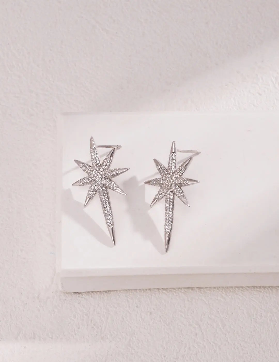 Sparkle Star Stud Earrings-0