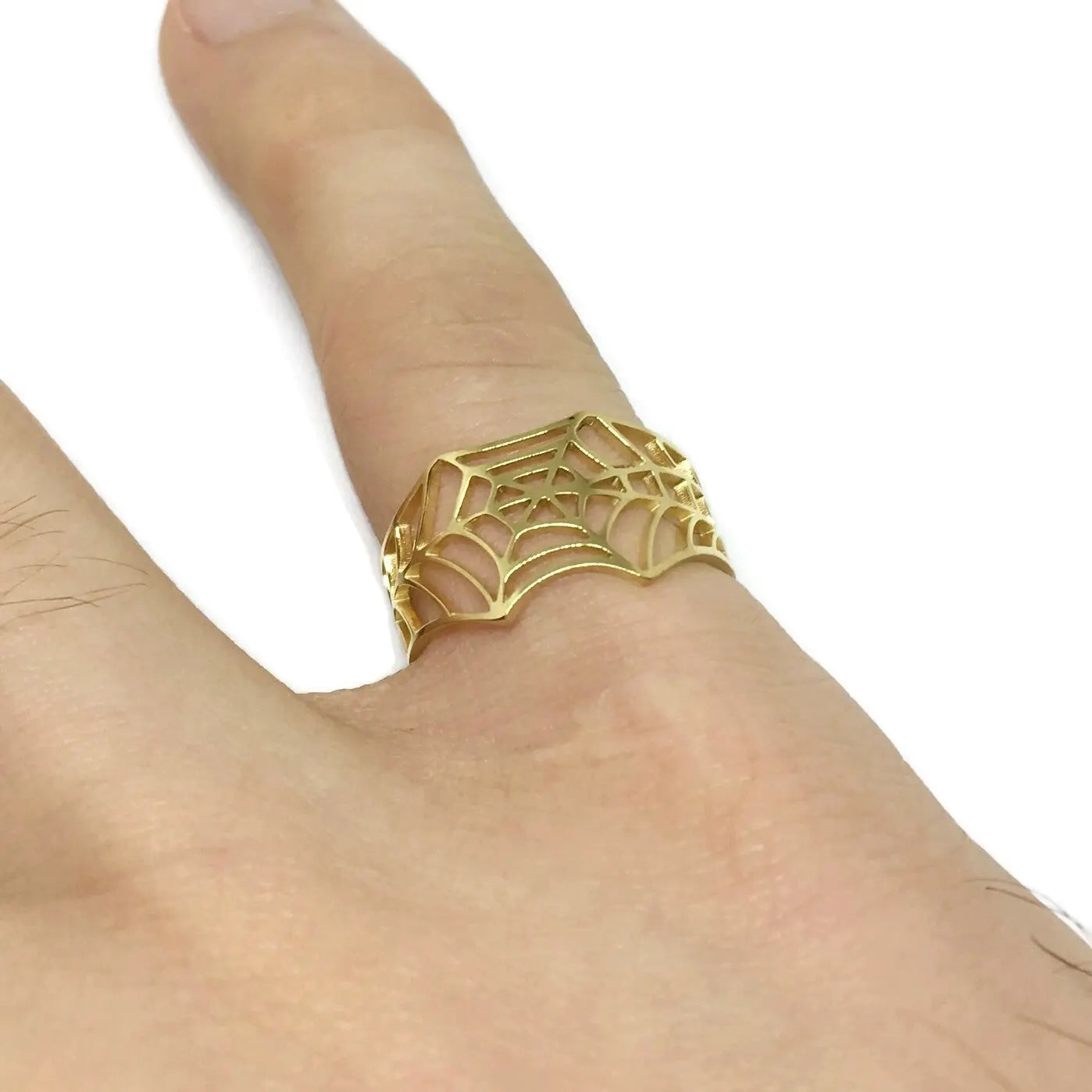 Spider Cobweb Adjustable Ring - Memoriex 