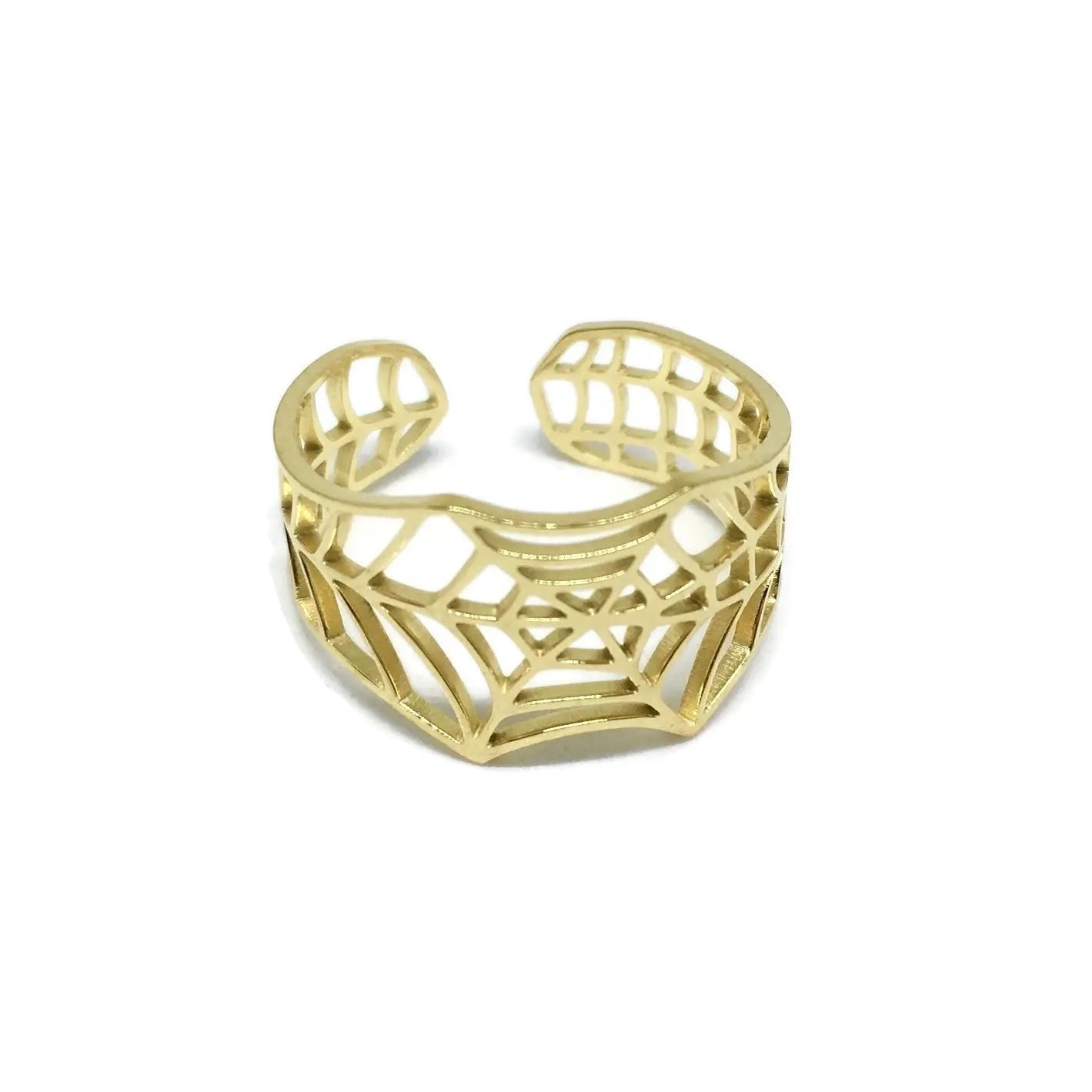 Spider Cobweb Adjustable Ring - Memoriex 