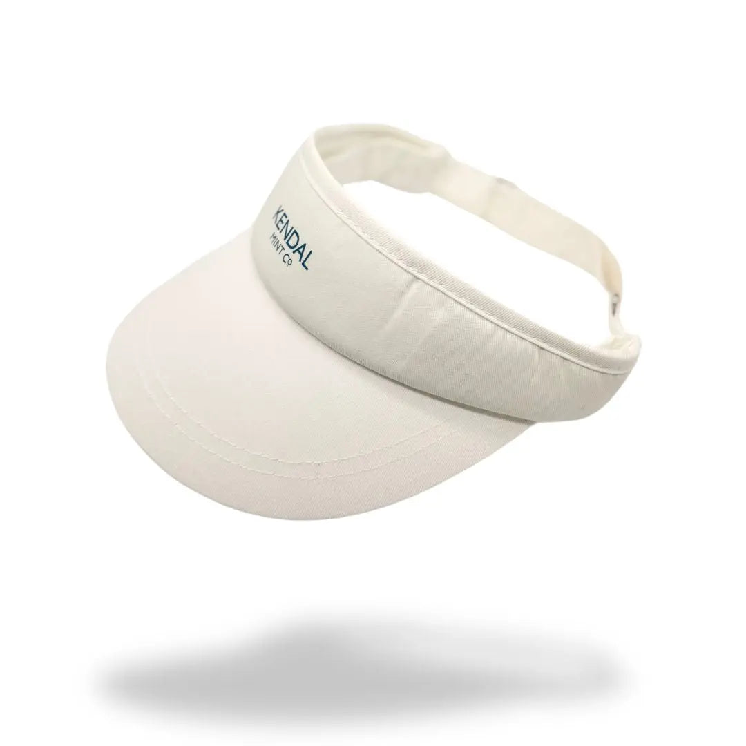 Sports Visor - White & Blue-0