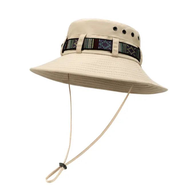 Sports outdoor sunscreen sunshade hat female Korean version summer travel travel camping fishing straw hat fisherman hat - Memoriex 