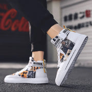 Spring men's trendy shoes, new black high top shoes for teenagers, sports shoes for boys, junior high school students, and men's adobe shoes - Memoriex 