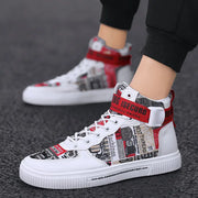 Spring men's trendy shoes, new black high top shoes for teenagers, sports shoes for boys, junior high school students, and men's adobe shoes - Memoriex 