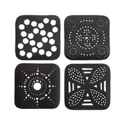 Square Handcrafted Recycled Rubber Coaster - A set of 2 or 4 - Memoriex 