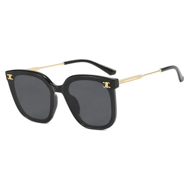 Square frame internet famous women's sunglasses with UV protection for street photography, slimming sunglasses - Memoriex 