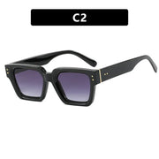 Square style retro ins sunglasses with high-end feel, no makeup, fashionable sunglasses - Memoriex 