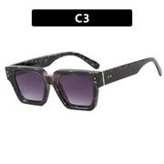 Square style retro ins sunglasses with high-end feel, no makeup, fashionable sunglasses - Memoriex 