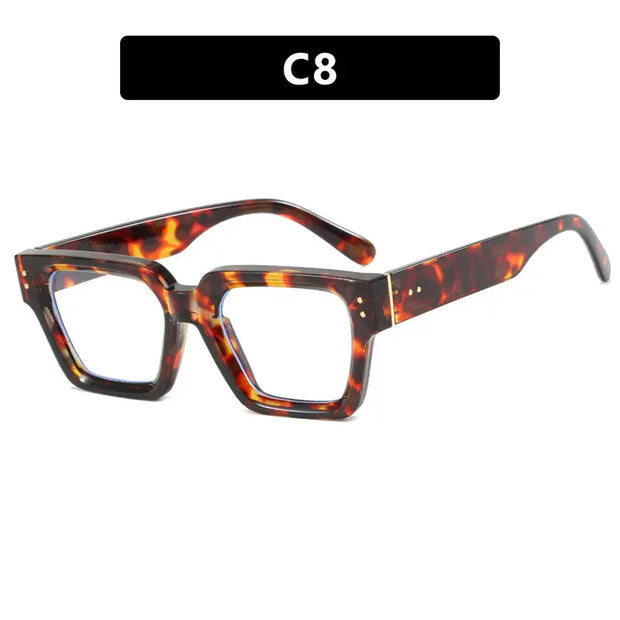 Square style retro ins sunglasses with high-end feel, no makeup, fashionable sunglasses - Memoriex 