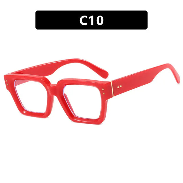 Square style retro ins sunglasses with high-end feel, no makeup, fashionable sunglasses - Memoriex 