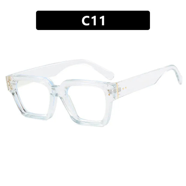 Square style retro ins sunglasses with high-end feel, no makeup, fashionable sunglasses - Memoriex 