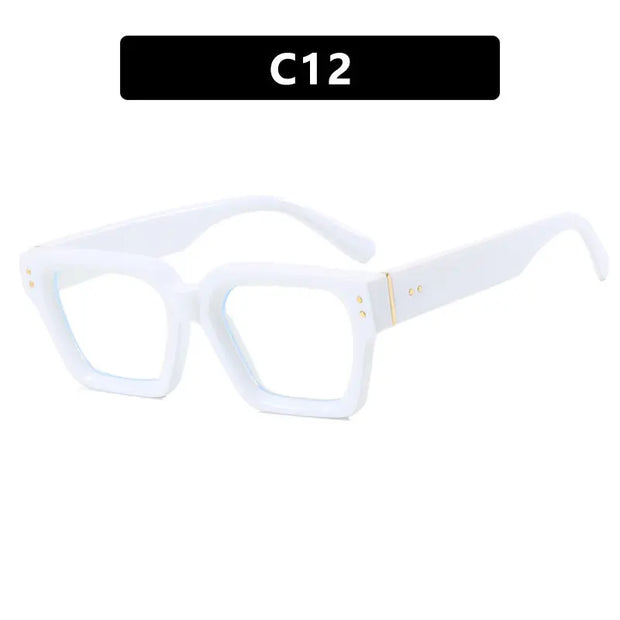 Square style retro ins sunglasses with high-end feel, no makeup, fashionable sunglasses - Memoriex 