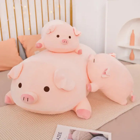 Squish Pig Stuffed Doll-0