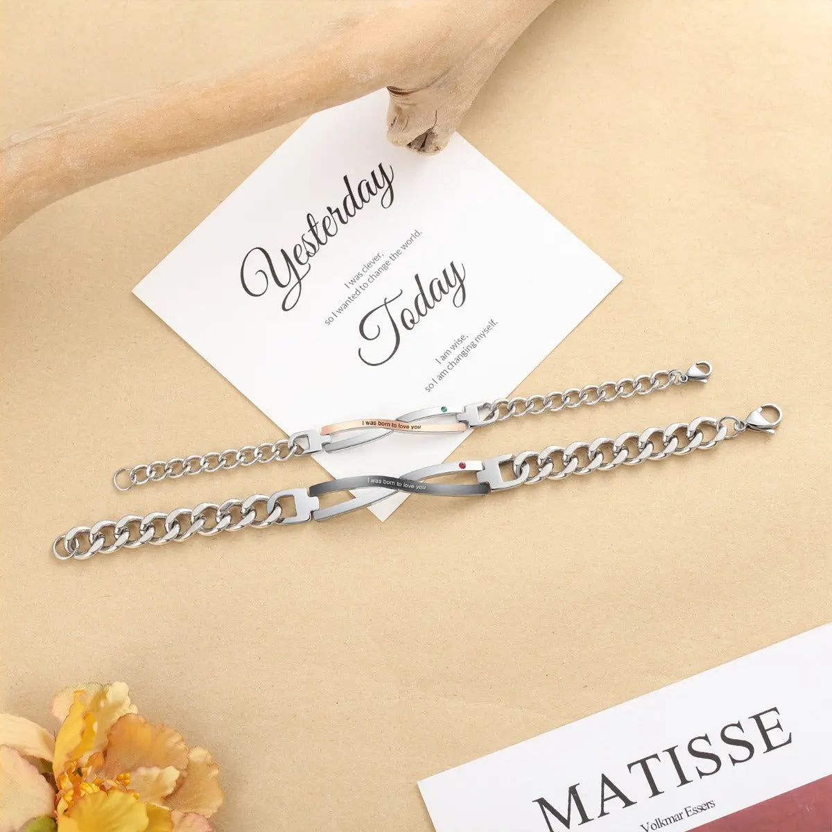 Stainless Steel Couple Bracelet-3