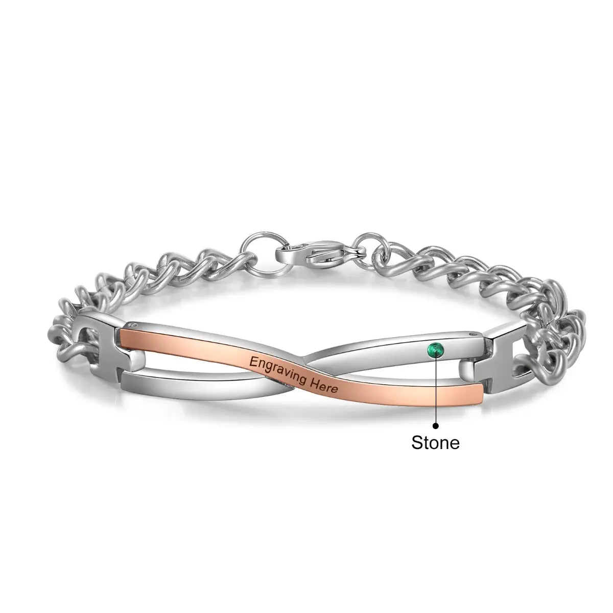 Stainless Steel Couple Bracelet-4