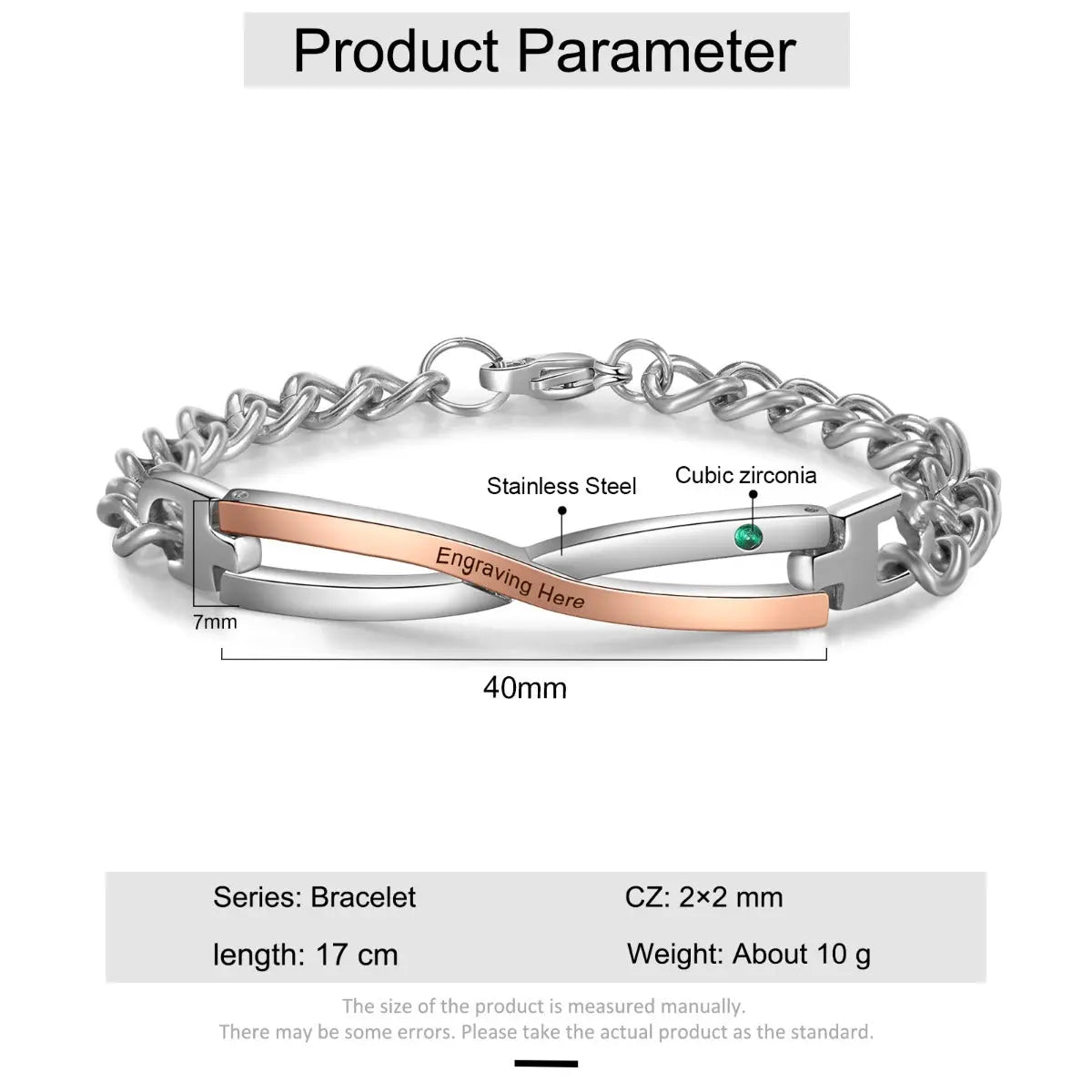 Stainless Steel Couple Bracelet-5