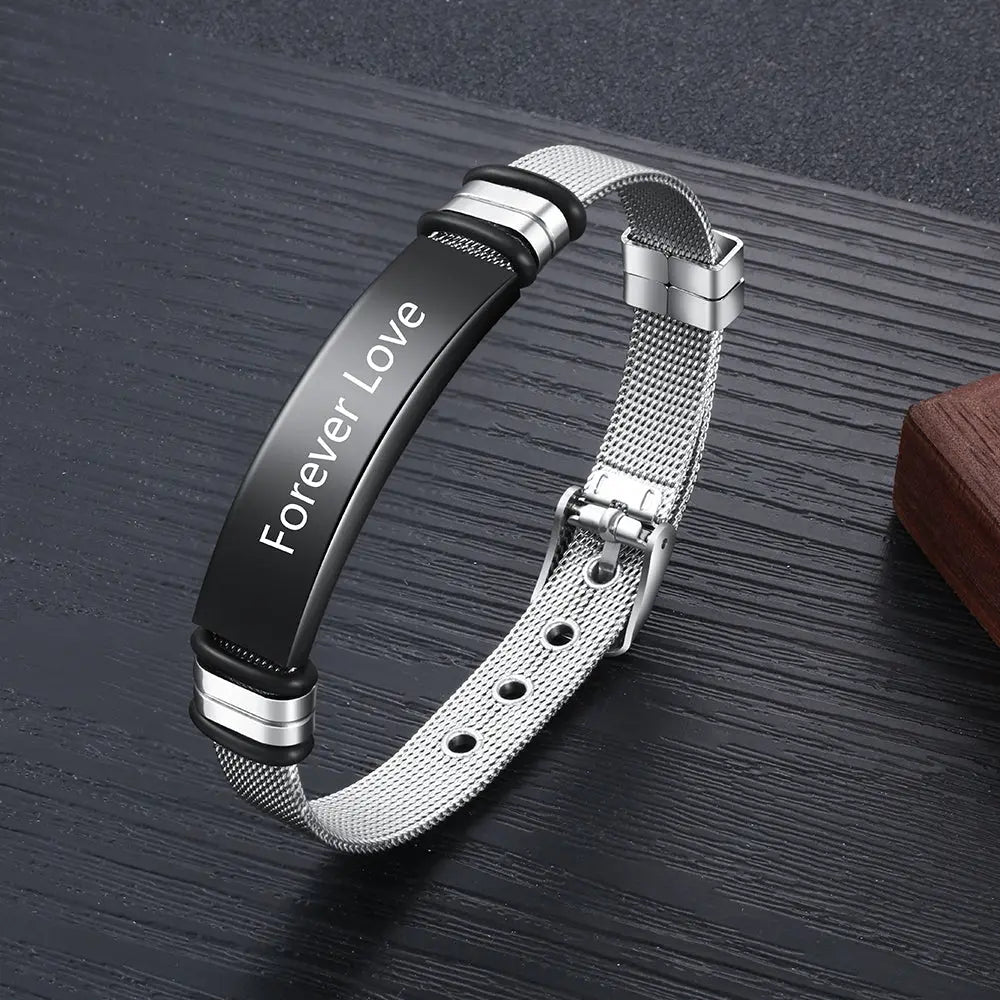 Stainless Steel Medical Bracelet-3