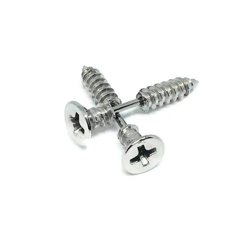 Stainless Steel Screw Earrings-1