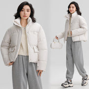 Stand-up Collar Thick Bread Coat Loose Stand Collar Large Pocket - Memoriex 