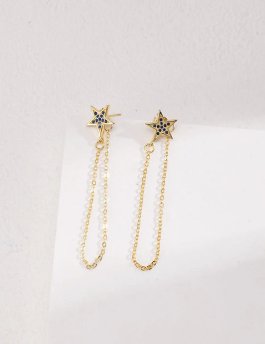 Star Dangle Threader Earrings - Memoriex