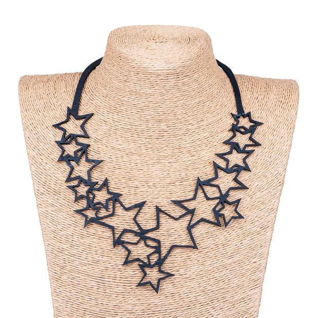 Star Upcycle Inner Tube Necklace - Memoriex 