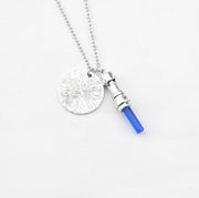 Star Wars MAY THE FORCE Be WITH YOU Necklace - Memoriex 