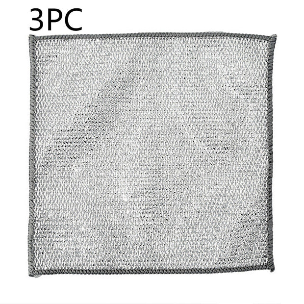 Steel Wire Ball Cloth Kitchen Cleaning Dishcloth - Memoriex 