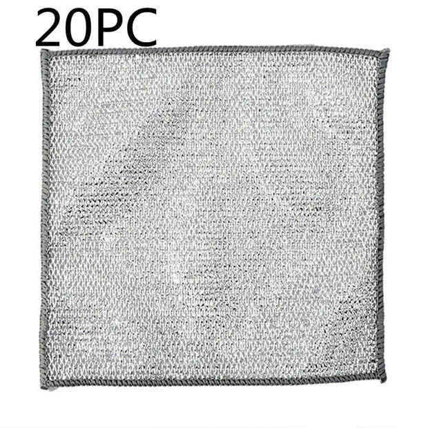 Steel Wire Ball Cloth Kitchen Cleaning Dishcloth - Memoriex 