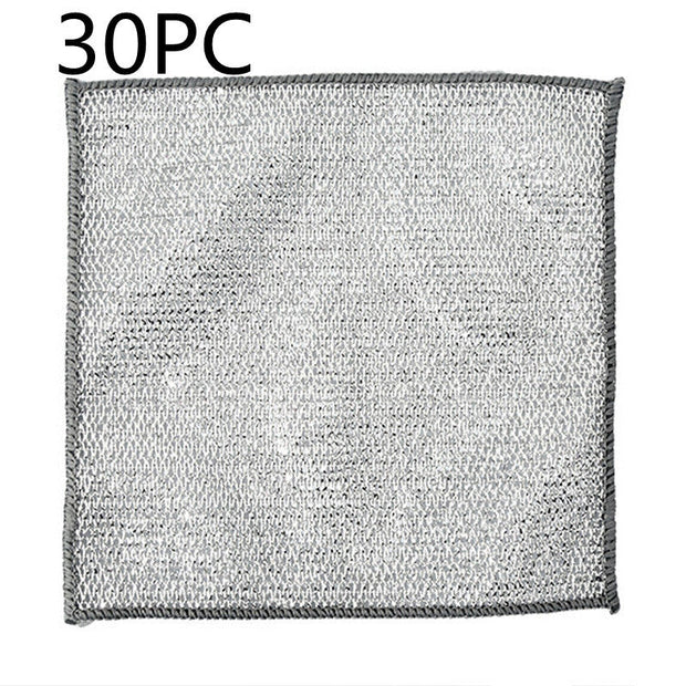 Steel Wire Ball Cloth Kitchen Cleaning Dishcloth - Memoriex 