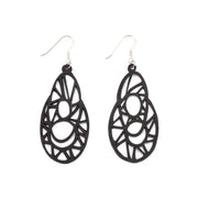 Stellar Recycle Rubber Teardrop Earrings - Memoriex 