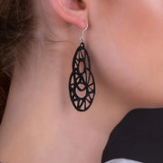 Stellar Recycle Rubber Teardrop Earrings - Memoriex 