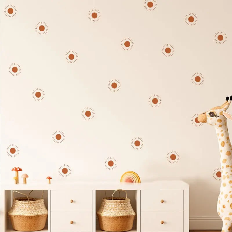 Sticker Kinderzimmer Wandaufkleber Boho Stil I Wand Deko I Wandtattoos I Babyzimmer Wand Deko I Sticker Set I 36 Stück-3