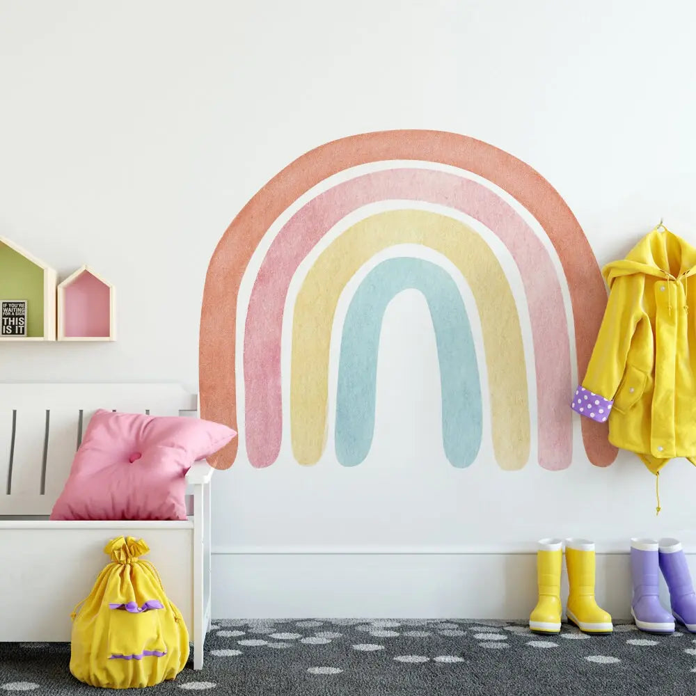 Sticker Kinderzimmer Wandaufkleber Boho Stil Regenbogen I Wand Deko I Wandtattoos I Babyzimmer Wand Deko I Sticker Set-2