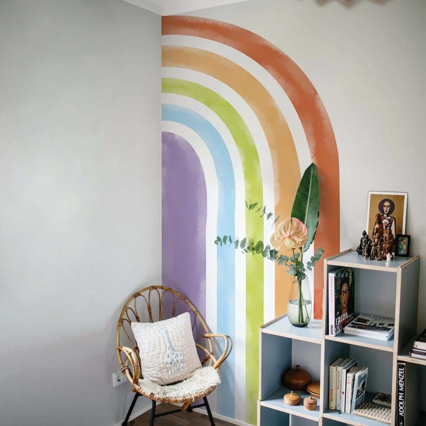 Sticker Kinderzimmer Wandaufkleber Regenbogen Bunte Farben I Wand Deko I Wandtattoos I Babyzimmer Wand Deko I Wandbild Tapete I Wasserdicht-2