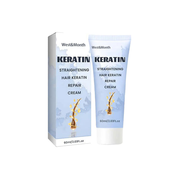 Straightening Hair Keratin Ratin Repair Cream, Repair Silky Hair Care Moisturizing Hair Mask Treatment Cream - Memoriex 