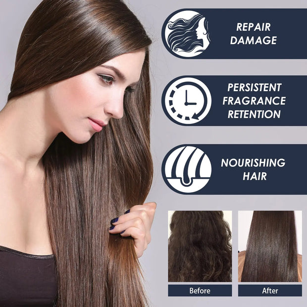 Straightening Hair Keratin Ratin Repair Cream, Repair Silky Hair Care Moisturizing Hair Mask Treatment Cream - Memoriex 