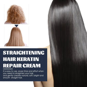 Straightening Hair Keratin Ratin Repair Cream, Repair Silky Hair Care Moisturizing Hair Mask Treatment Cream - Memoriex 