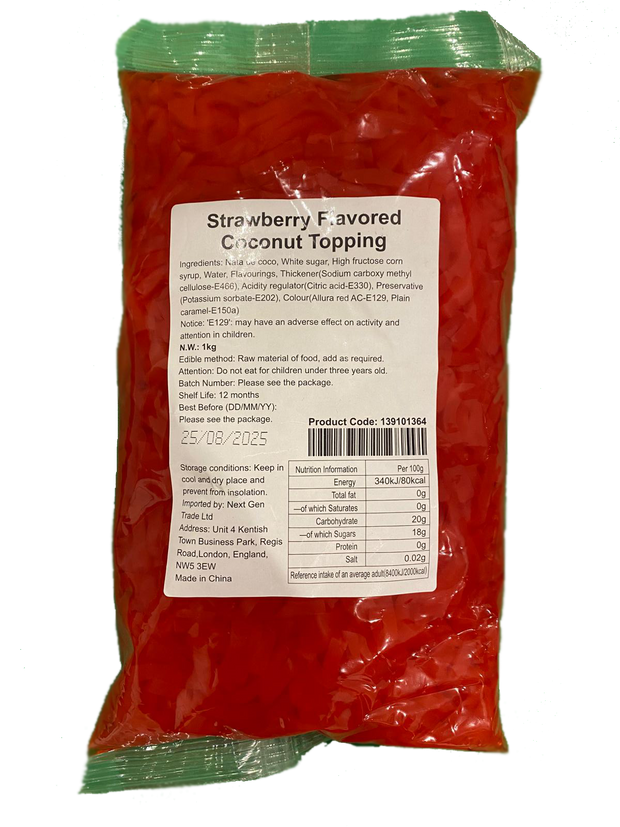 Strawberry Flavoured Coconut Jelly - Memoriex 