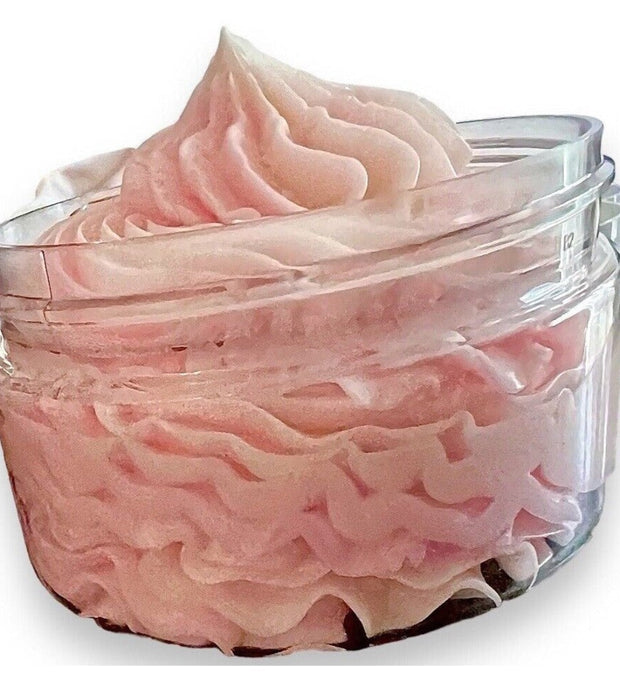 Strawberry Scented Whipped Luxury Body Butter with Cocoa, Shea Butter and Coconut Oil - Memoriex 
