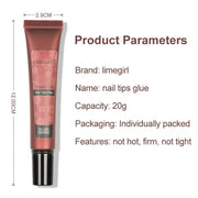 Strong Nail Tips Glue Gel UV for Nails Rhinestones - Nail Glue - Memoriex 