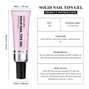 Strong Nail Tips Glue Gel UV for Nails Rhinestones - Nail Glue - Memoriex 
