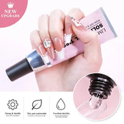 Strong Nail Tips Glue Gel UV for Nails Rhinestones - Nail Glue - Memoriex 
