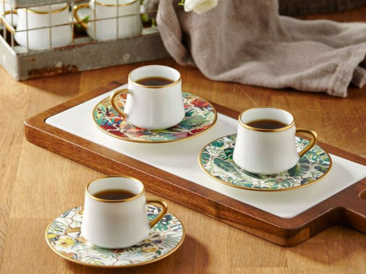 Sufi Coffee Cup and Saucer - Amazon Brasil - 90 cc-1