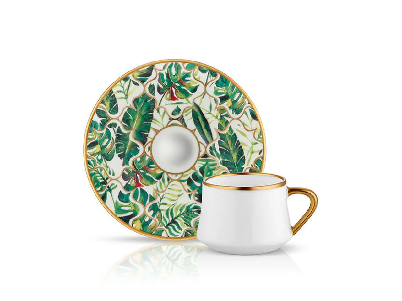 Sufi Coffee Cup and Saucer - Amazon Equator - 90 cc-0