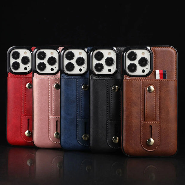 Suitable for IP13PROMAX card insertion phone case Apple 12 bracket phone protection case 11 anti drop case - Memoriex 
