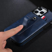 Suitable for IP13PROMAX card insertion phone case Apple 12 bracket phone protection case 11 anti drop case - Memoriex 