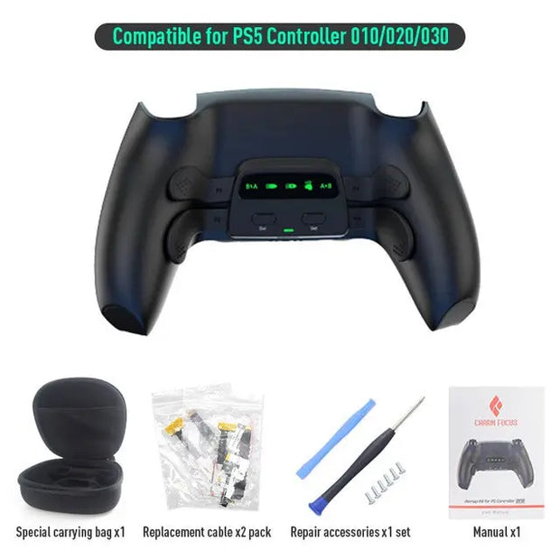 Suitable for PS5 Bluetooth gamepad Elite Four Back Key Programmable Custom Mapping Three Level Continuous Back Key - Memoriex 