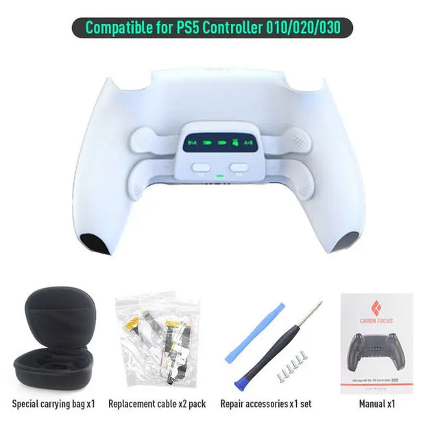 Suitable for PS5 Bluetooth gamepad Elite Four Back Key Programmable Custom Mapping Three Level Continuous Back Key - Memoriex 