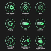 Suitable for PS5 Bluetooth gamepad Elite Four Back Key Programmable Custom Mapping Three Level Continuous Back Key - Memoriex 