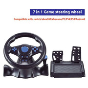 Suitable for Switch/Xbox One/360/PS4/PS2/PS3/PC racing games 7-in-1 steering wheel - Memoriex 