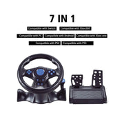 Suitable for Switch/Xbox One/360/PS4/PS2/PS3/PC racing games 7-in-1 steering wheel - Memoriex 